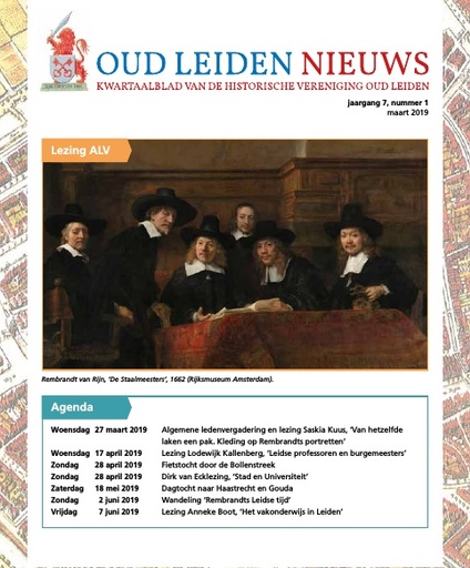 Oud Leiden Nieuws jaargang 7, nr. 1 maart 2019