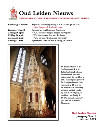 Oud Leiden Nieuws jaargang 3 nr. 1 februari 2015